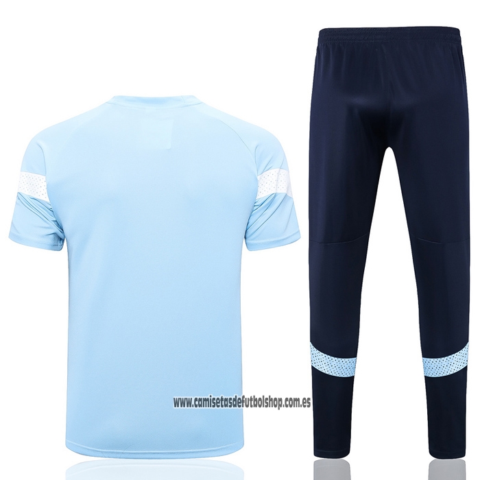 Chandal del Manchester City 22-23 Manga Corta Azul